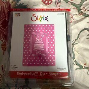 Sizzix Pink Polka Dot Embosslits Die